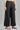 Black Yarn-dyed Flared Palazzos