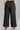 Black Yarn-dyed Flared Palazzos