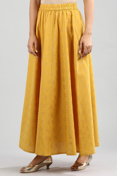 Golden Printed Skirt