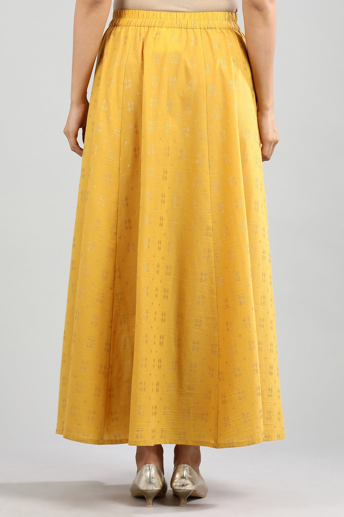 Golden Printed Skirt