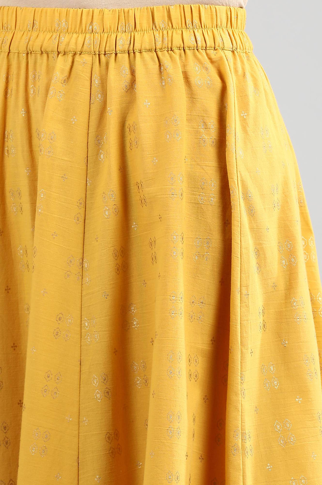 Golden Printed Skirt