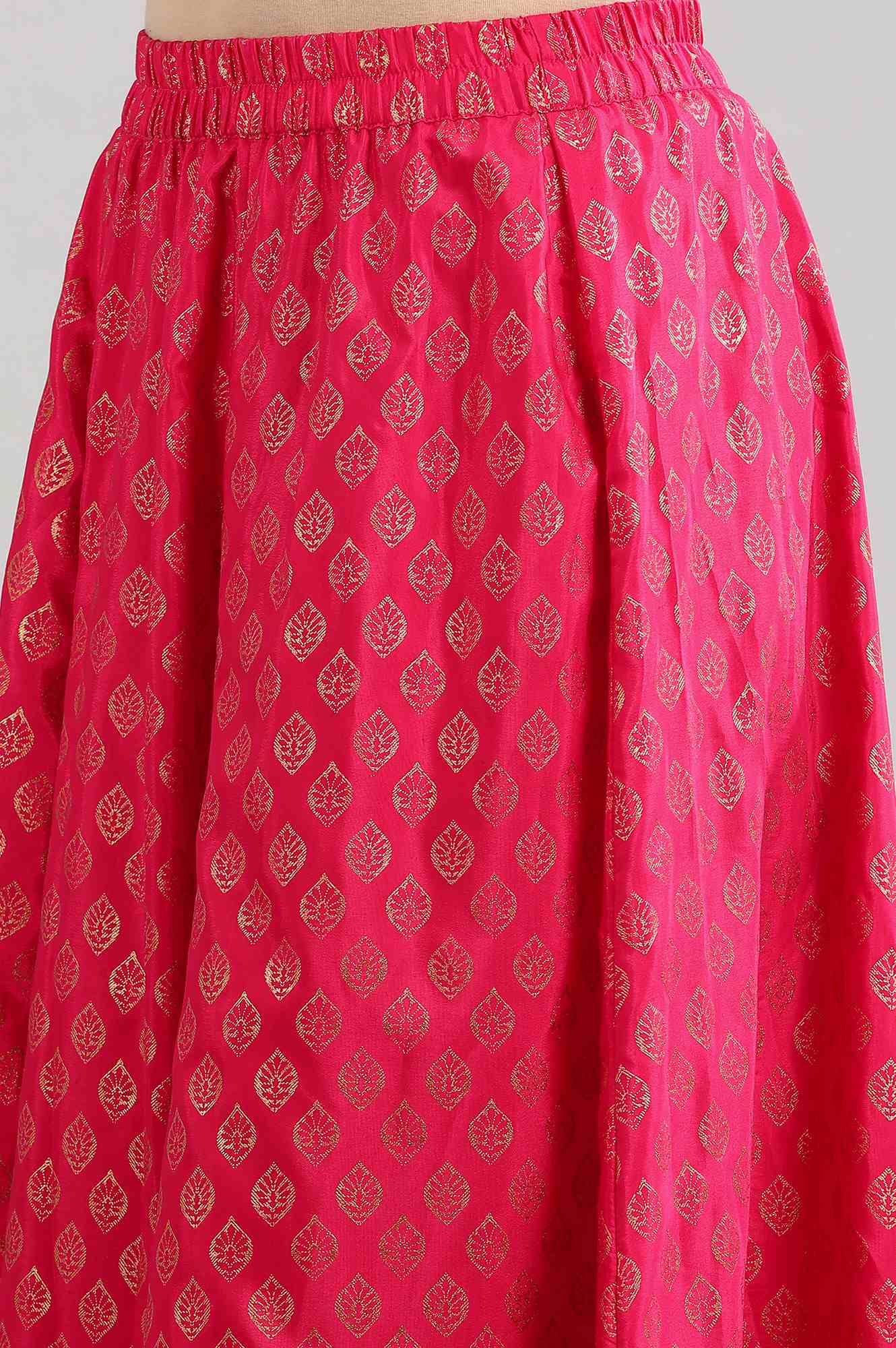 Pink Printed Skirt