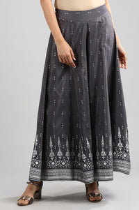 Grey Printed Palazzos