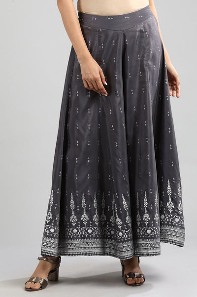 Grey Printed Palazzos