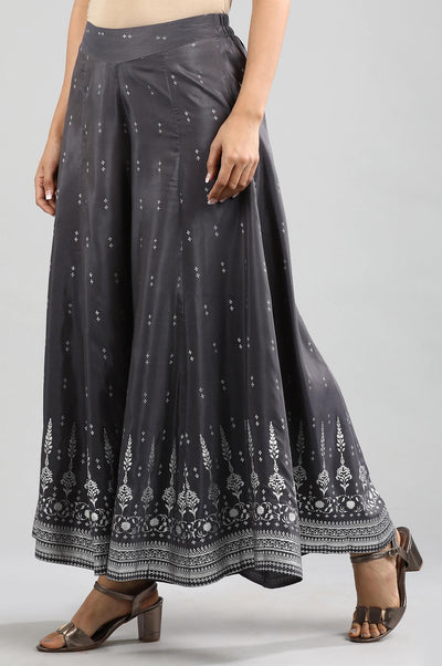 Grey Printed Palazzos