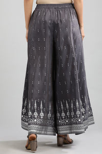 Grey Printed Palazzos