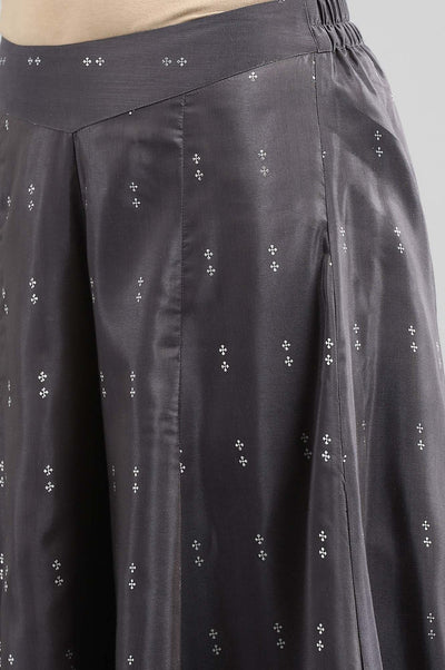 Grey Printed Palazzos