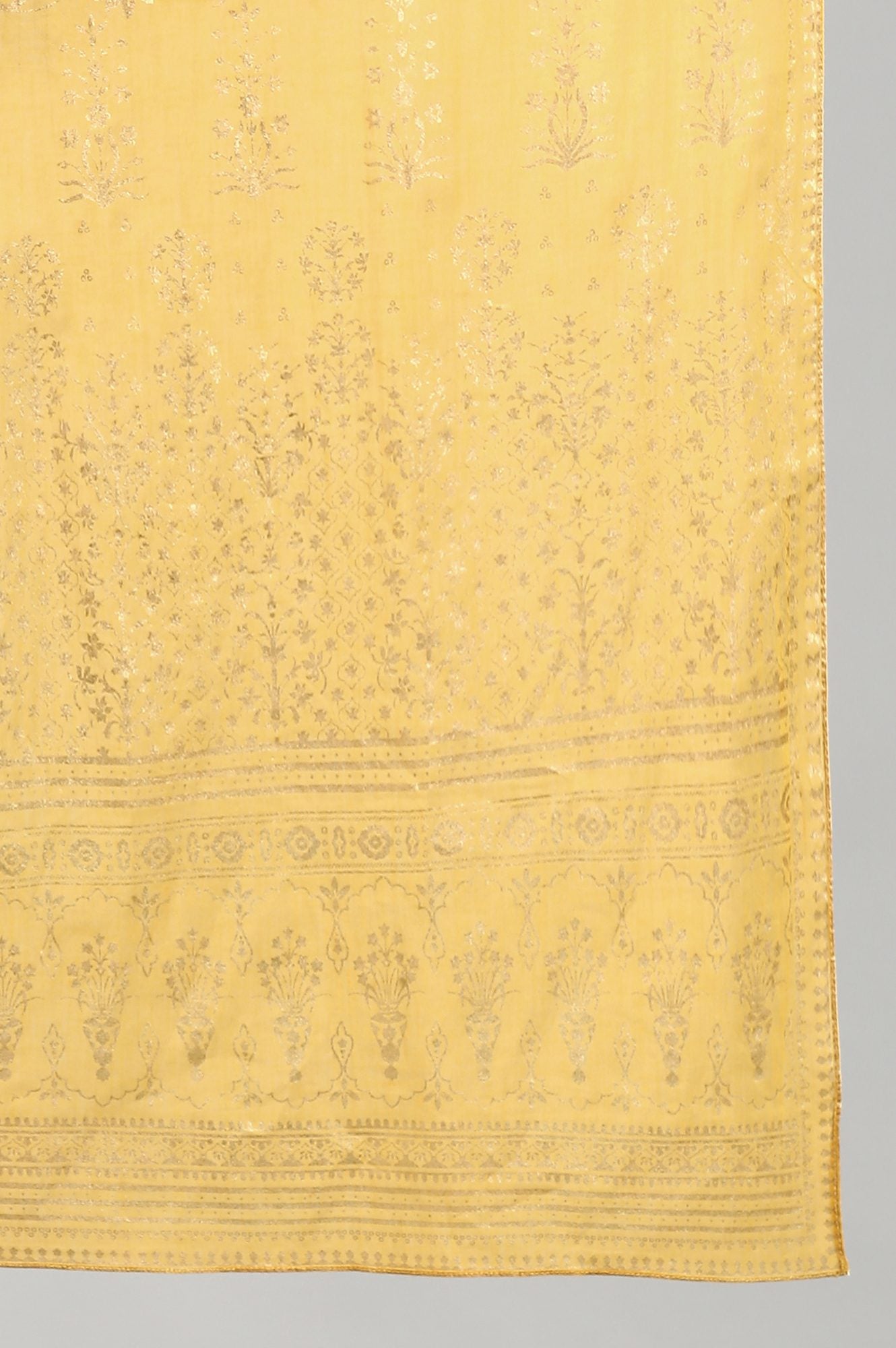 Yellow Printed Dupatta