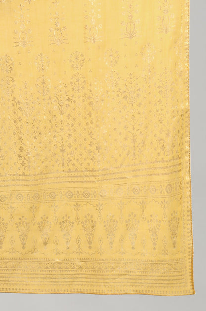 Yellow Printed Dupatta