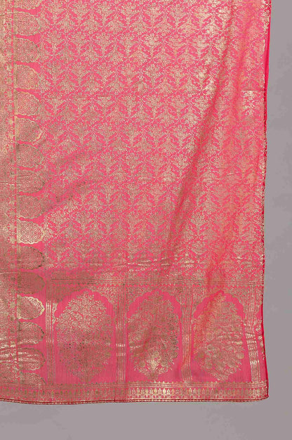 Pink Printed Dupatta