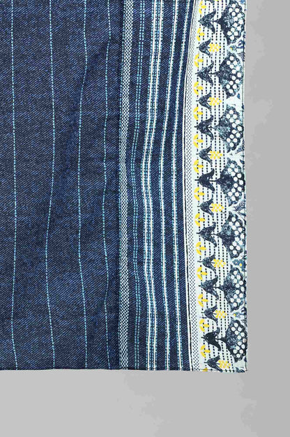 Blue Printed Dupatta