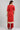 Red Round Neck Embellished kurta Set