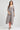 Grey V-Neck Printed kurta Set