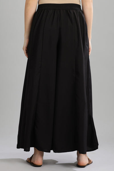Black Flared Palazzos