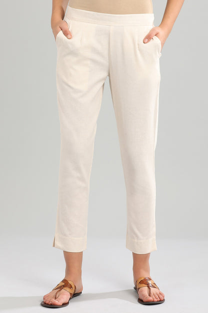 Off-White Solid Trousers