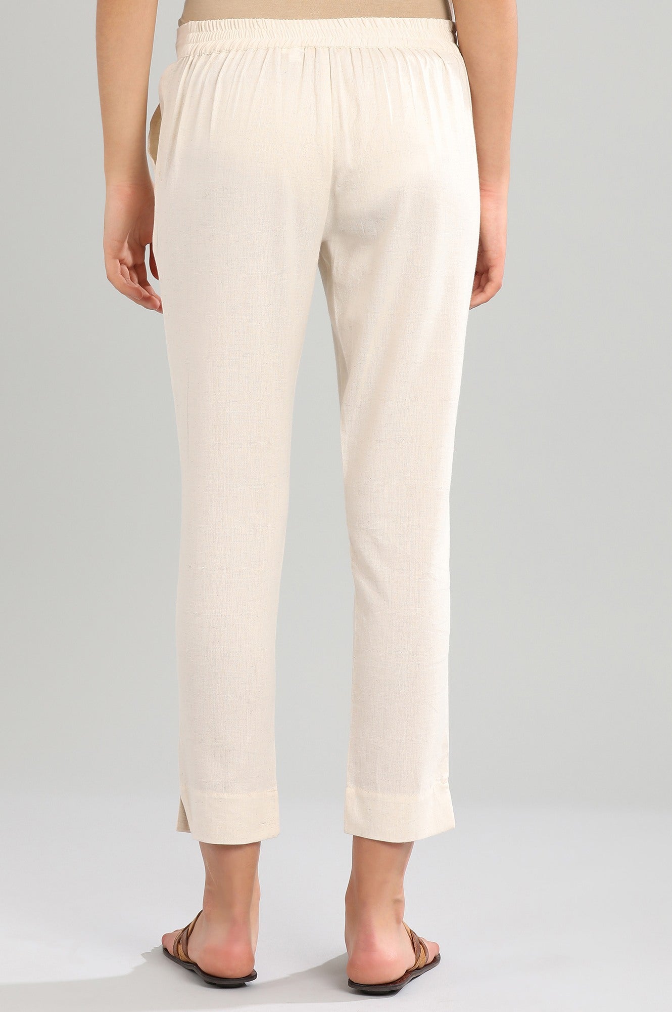 Off-White Solid Trousers