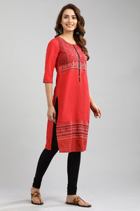 Black Solid Straight Cotton Churidar