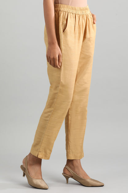 Gold Yarn-dyed Trousers