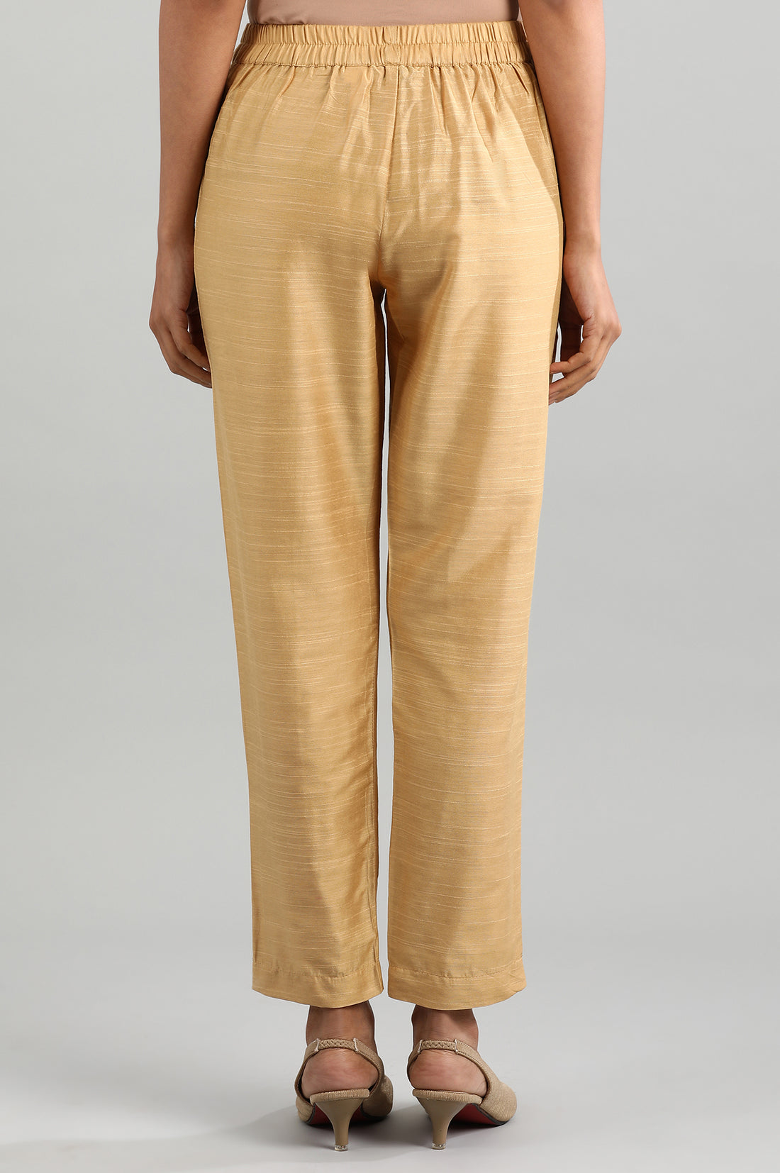 Gold Yarn-dyed Trousers