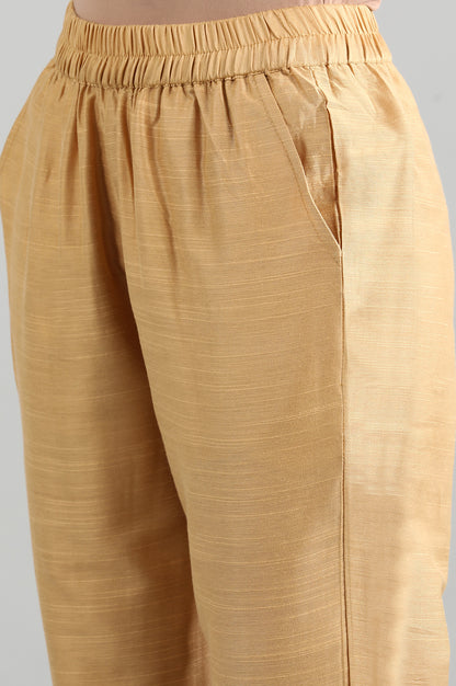 Gold Yarn-dyed Trousers