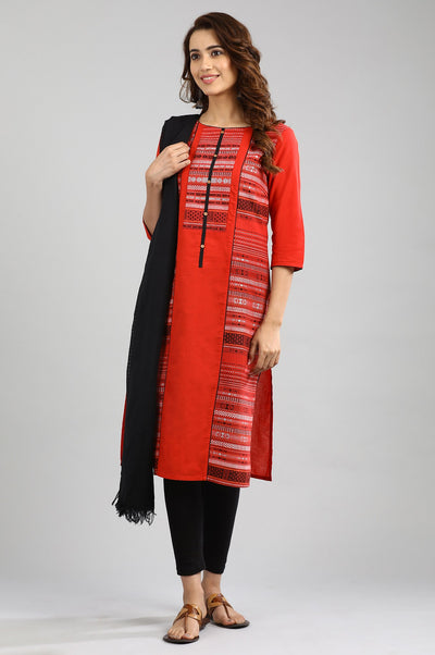 Black Yarn-dyed Dupatta