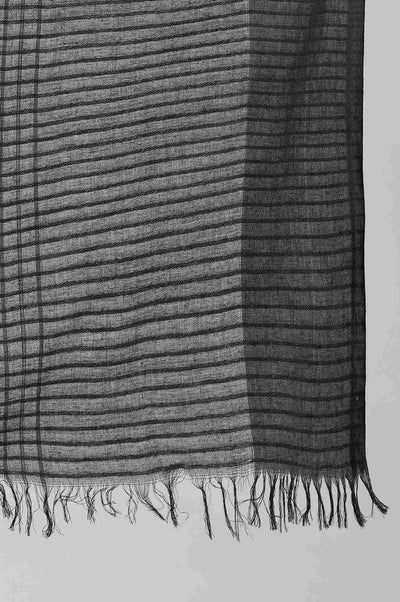 Black Yarn-dyed Dupatta