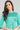 Green Band Collar Printed kurta