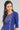 Blue Round Neck Printed kurta