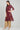Wine Band Collar Printed kurta