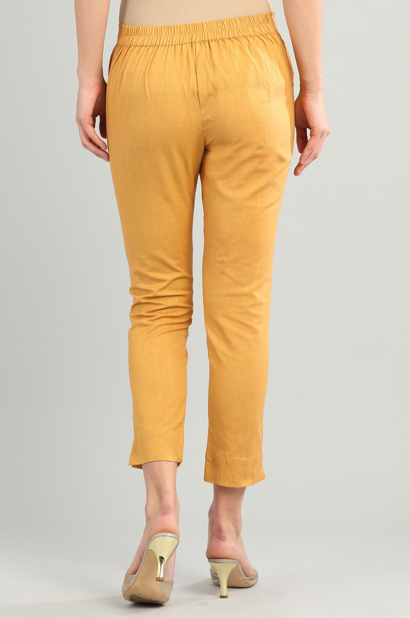 Gold Solid Trousers