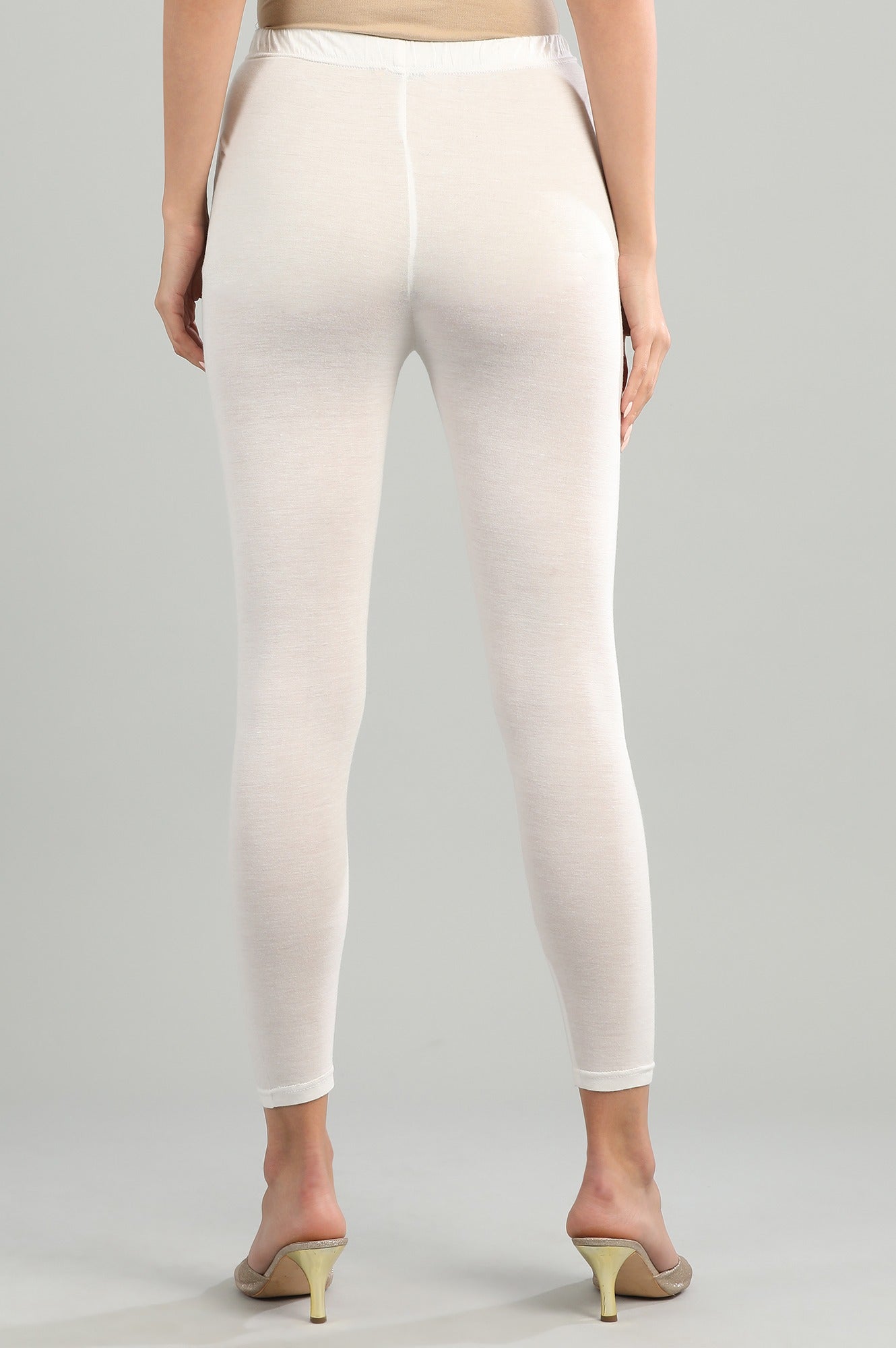 White Solid Tights
