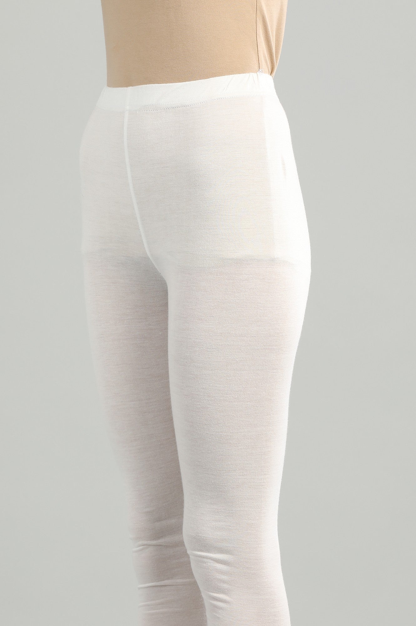 White Solid Tights