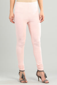 Pink Solid Churidar