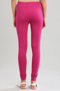 Pink Solid Churidar