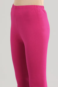 Pink Solid Churidar