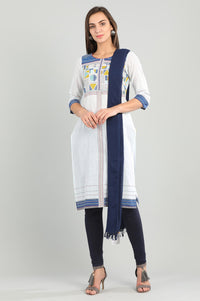 Blue Solid Churidar