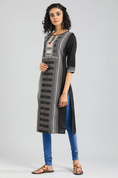 Blue Solid Churidar