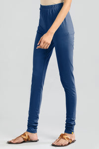 Blue Solid Churidar