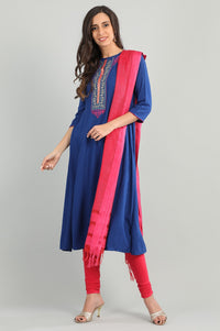 Pink Solid Churidar