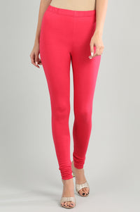 Pink Solid Churidar