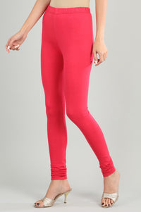 Pink Solid Churidar