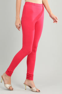 Pink Solid Churidar
