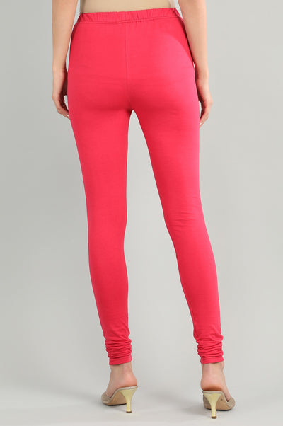 Pink Solid Churidar