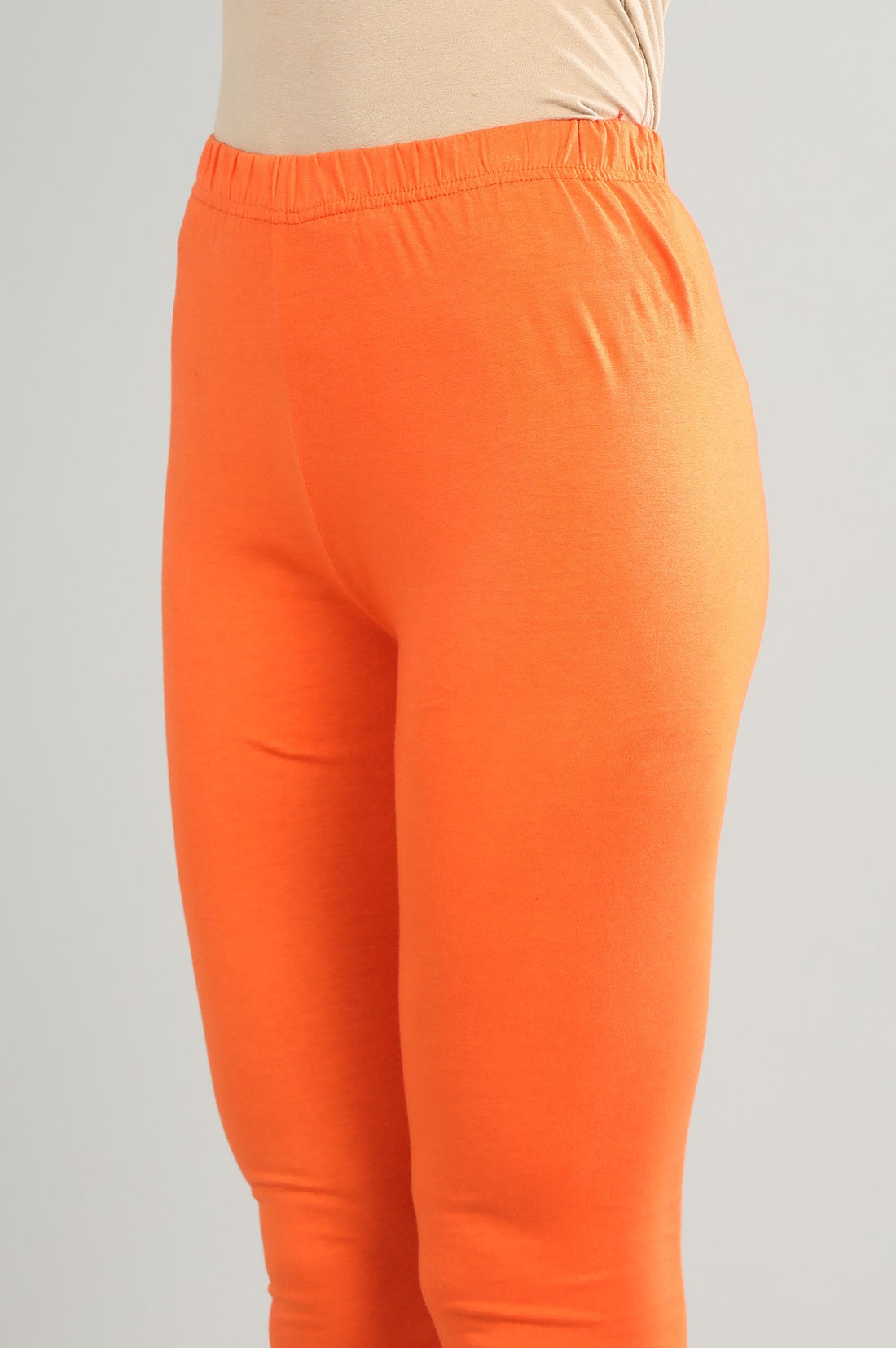 Orange Solid Churidar