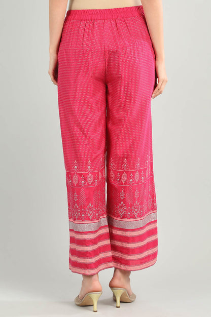 Pink Printed Palazzo Pants