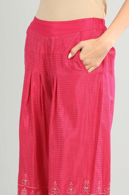 Pink Printed Palazzo Pants