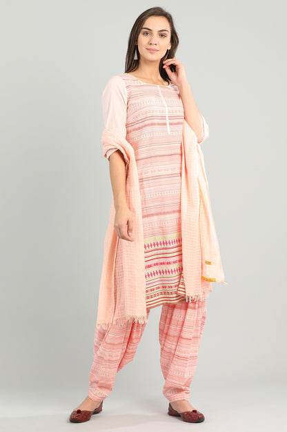 Pink Printed Patiala Pants