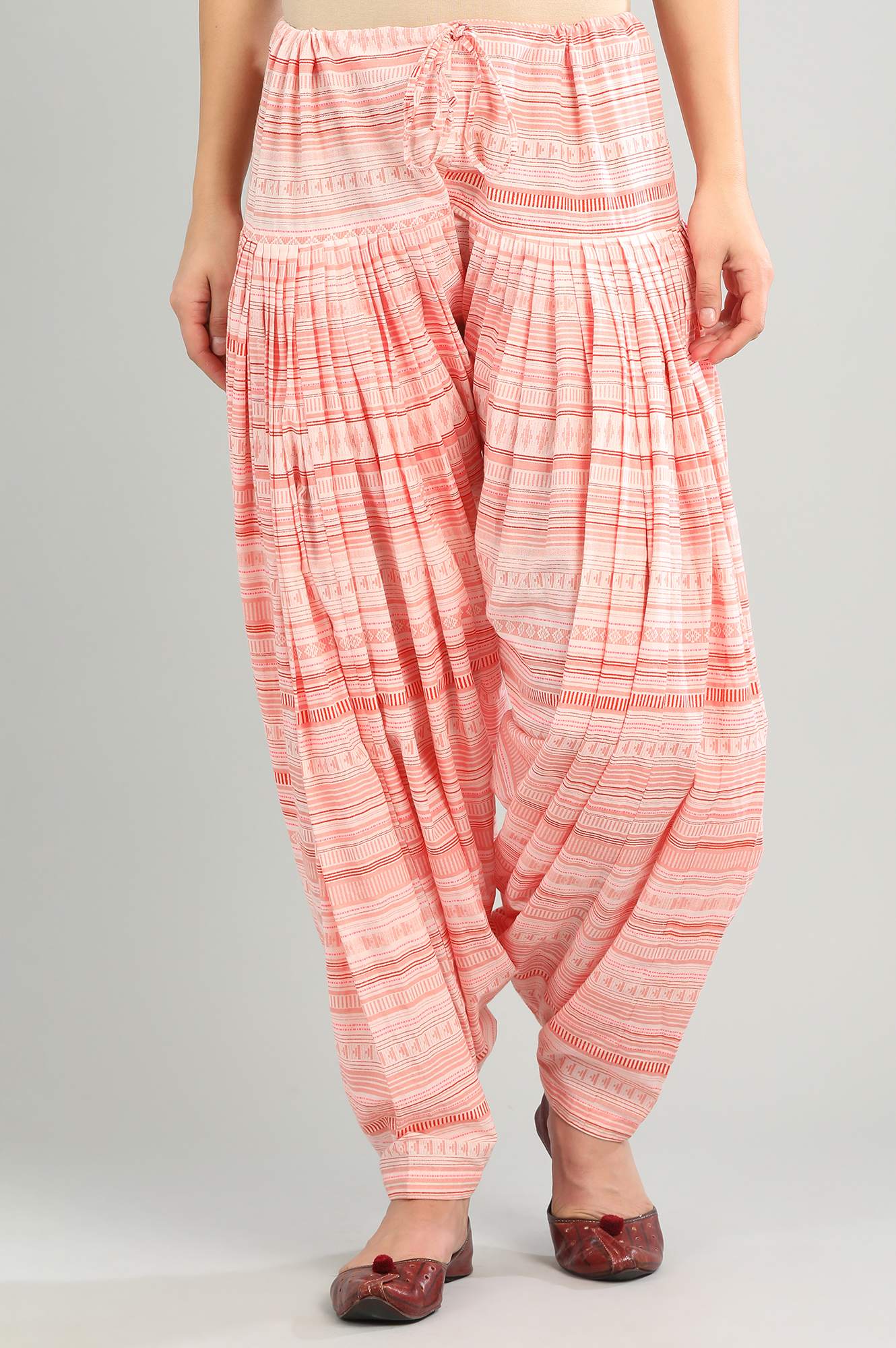 Pink Printed Patiala Pants