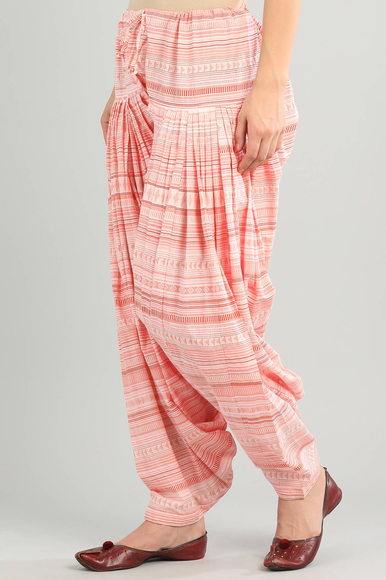 Pink Printed Patiala Pants