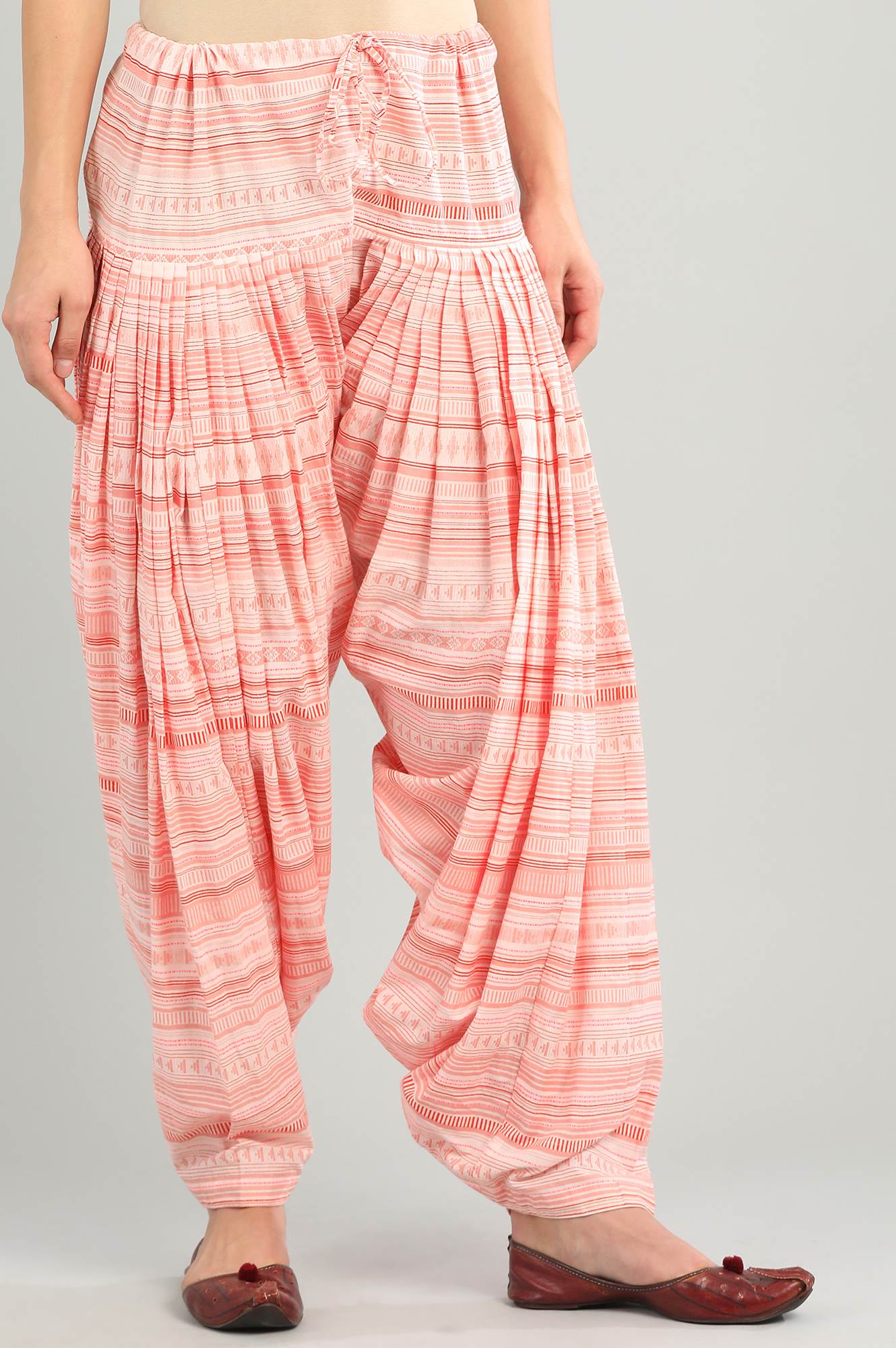 Pink Printed Patiala Pants